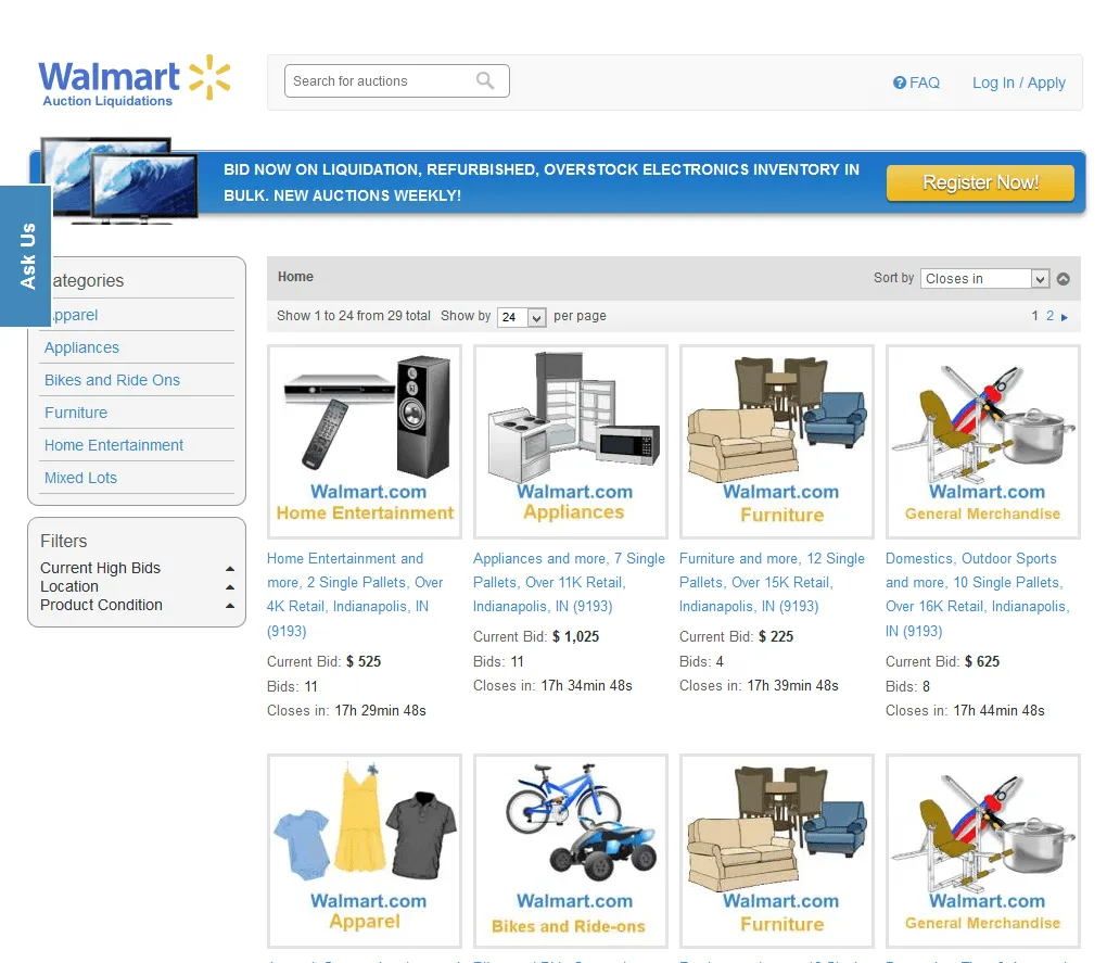 Walmart Liquidations