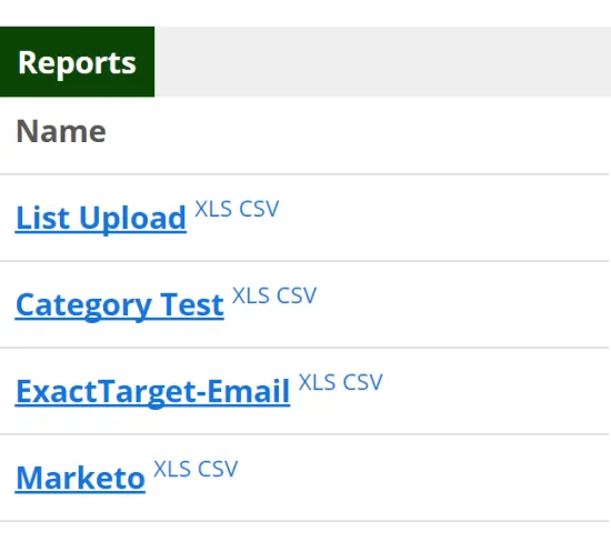 Excel Exports